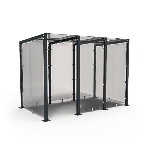 Smoking & bicycle shelters